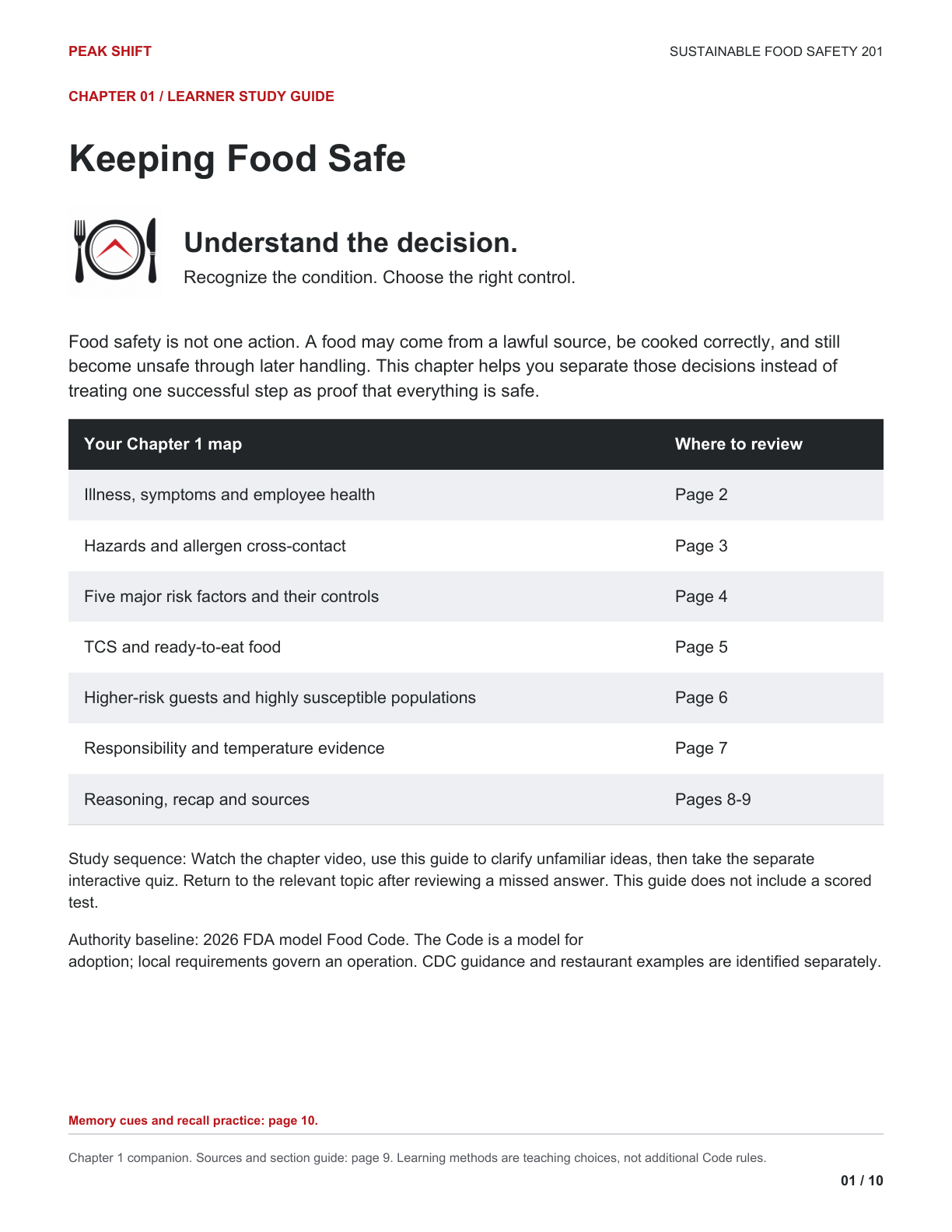 Chapter 1 Learner Guide, page 1 of 10