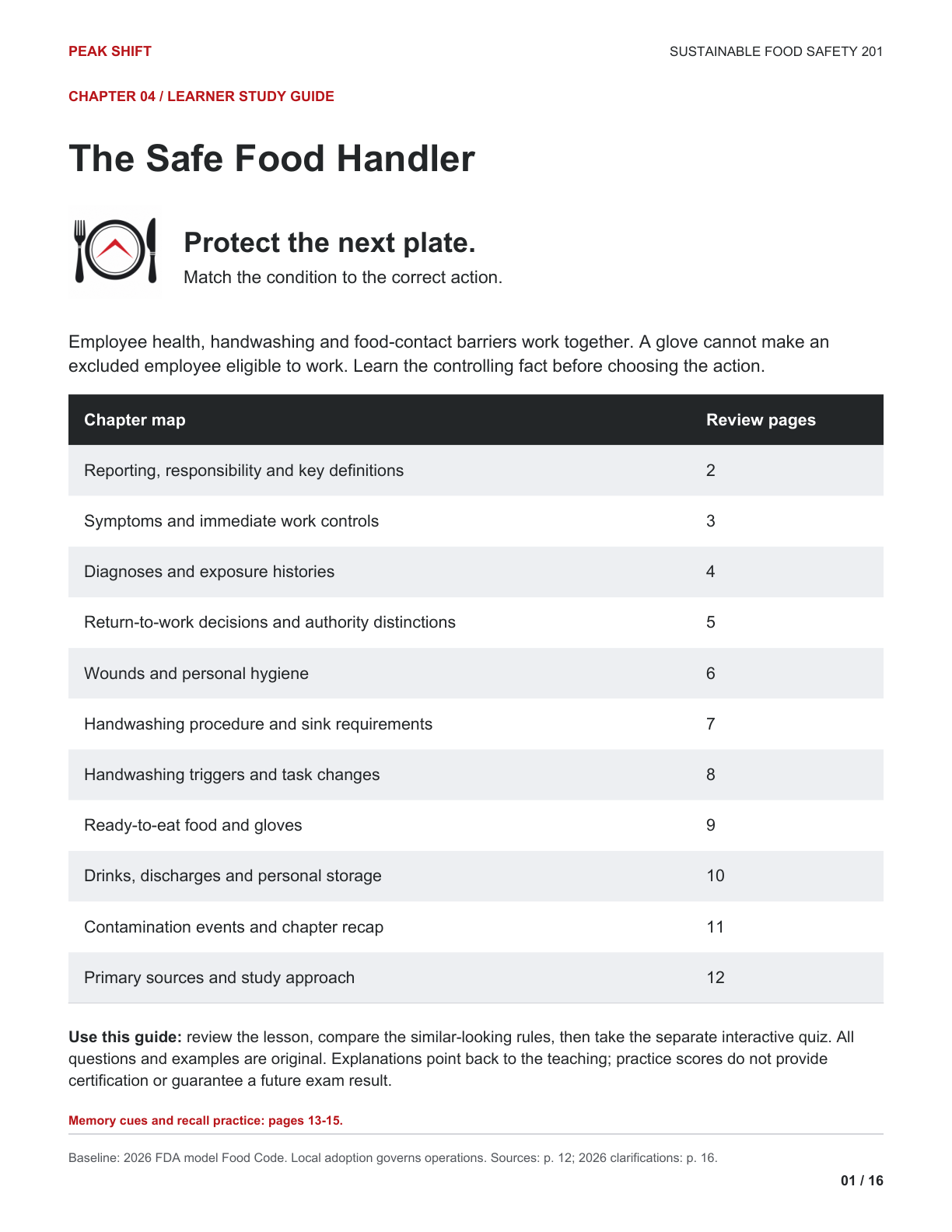 Chapter 4 Learner Guide, page 1 of 16